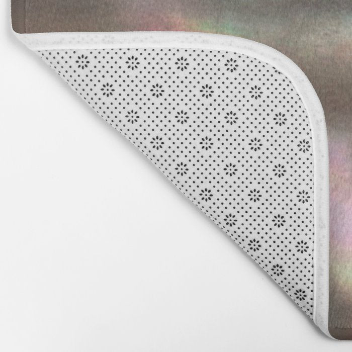 Shimmery Greenish Pink Abalone Mother of Pearl Bath Mat Gallery Image 2