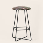 Shimmery Greenish Pink Abalone Mother of Pearl Stool Gallery Image 1