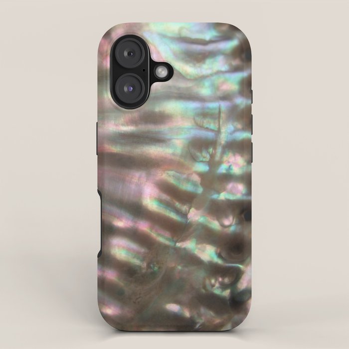 Shimmery Greenish Pink Abalone Mother of Pearl iPhone Case