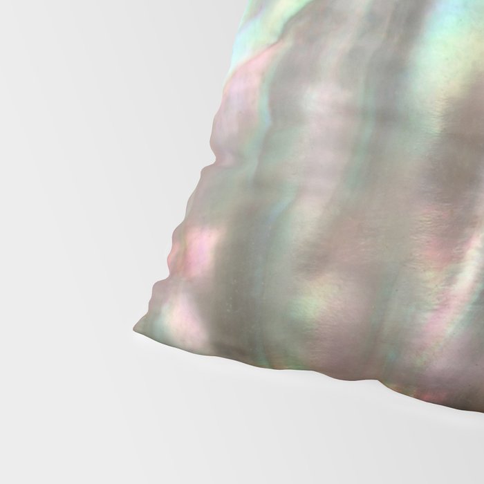 Shimmery Greenish Pink Abalone Mother of Pearl Pillow Sham Gallery Image 4