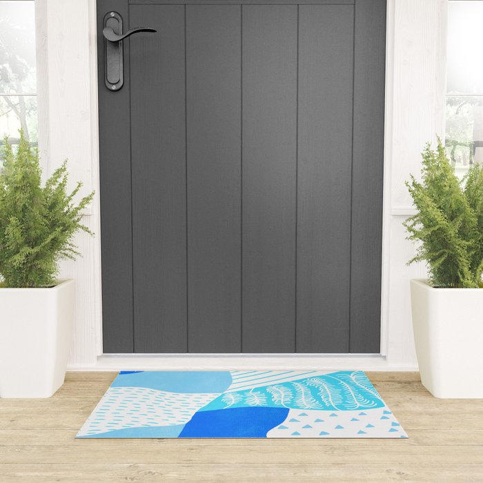 frankie, blue Welcome Mat Gallery Image 3