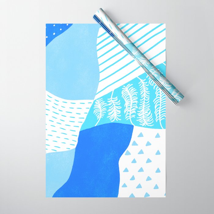 frankie, blue Wrapping Paper Gallery Image 1