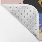 Summer in Bloom - Black Woman in Hat with Florals Bath Mat Gallery Image 2