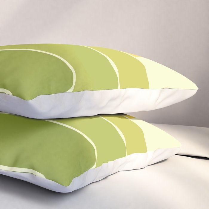 Retro Geometric Sun Set Design 432 Pillow Sham Gallery Image 3