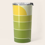 Retro Geometric Sun Set Design 432 Travel Mug Gallery Image 2