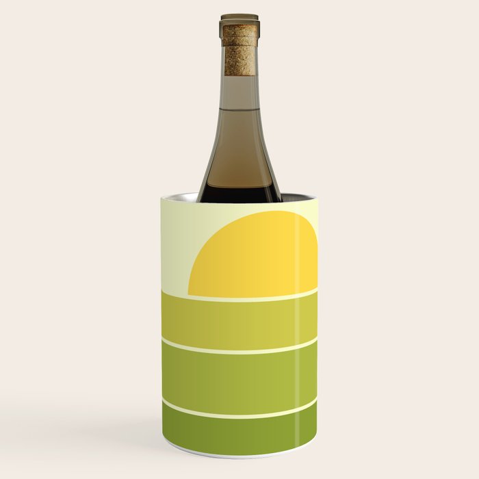 Retro Geometric Sun Set Design 432 Wine Chiller Gallery Image 1