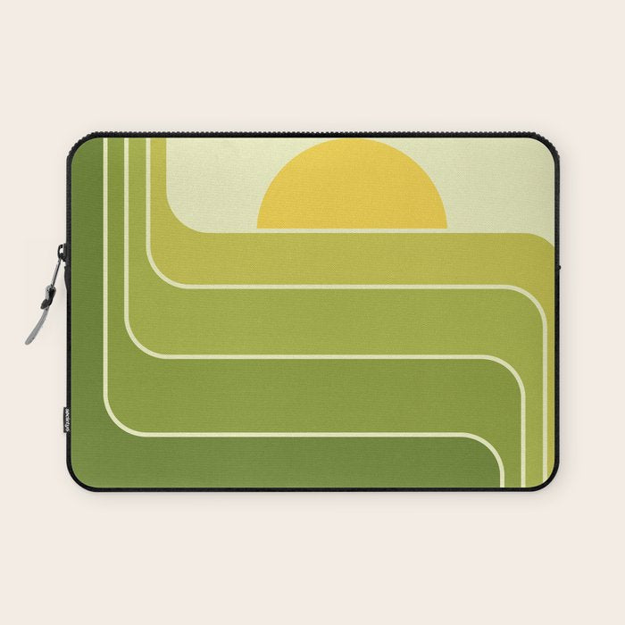 Retro Geometric Sun Set Design 432 Laptop Sleeve Gallery Image 1