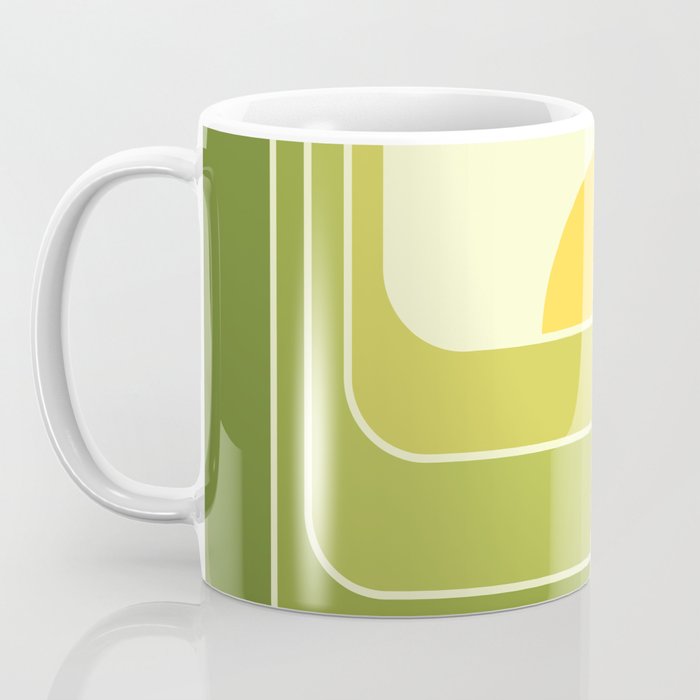 Retro Geometric Sun Set Design 432 Coffee Mug Gallery Image 3