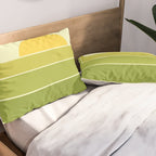 Retro Geometric Sun Set Design 432 Pillow Sham Gallery Image 2