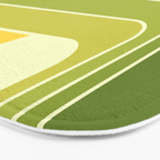 Retro Geometric Sun Set Design 432 Bath Mat Gallery Image 3