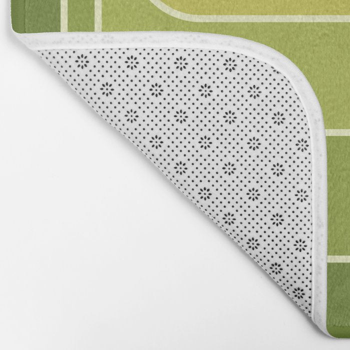 Retro Geometric Sun Set Design 432 Bath Mat Gallery Image 2