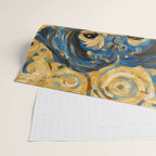 Cute Blue and Gold Klimt Dog Wrapping Paper Gallery Image 2
