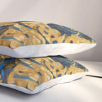 Cute Blue and Gold Klimt Dog Pillow Sham Gallery Image 3