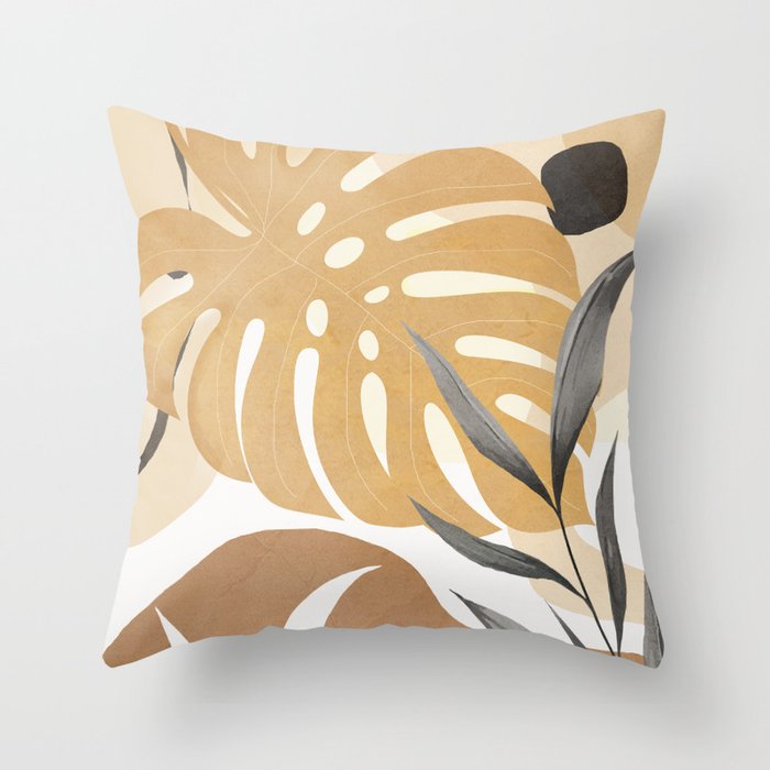 Branches and Leaves Design 03 Throw Pillow Gallery Image 6