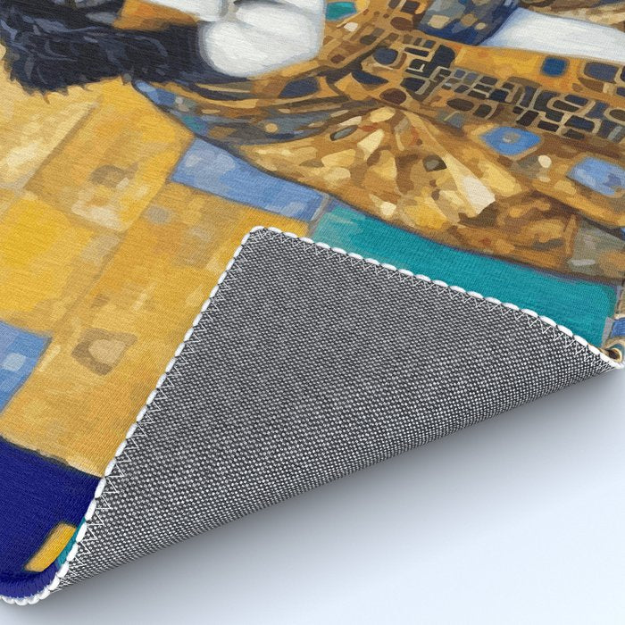 Klimt Dog with Colorful Shawl Rug Gallery Image 4