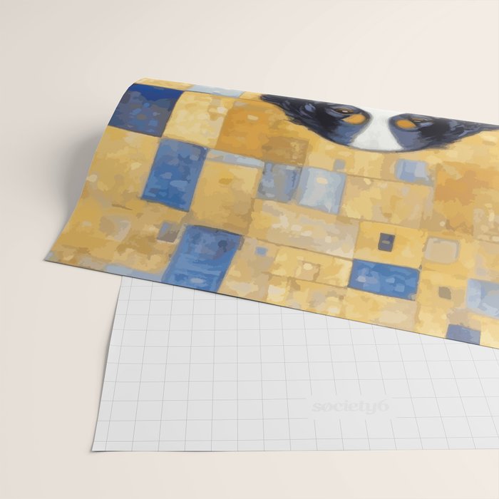 Klimt Dog with Colorful Shawl Wrapping Paper Gallery Image 2