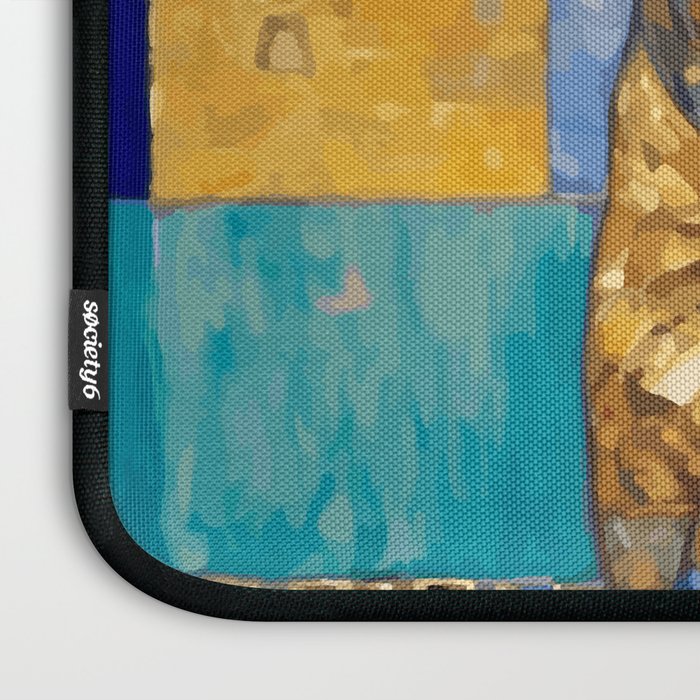 Klimt Dog with Colorful Shawl Laptop Sleeve Gallery Image 3