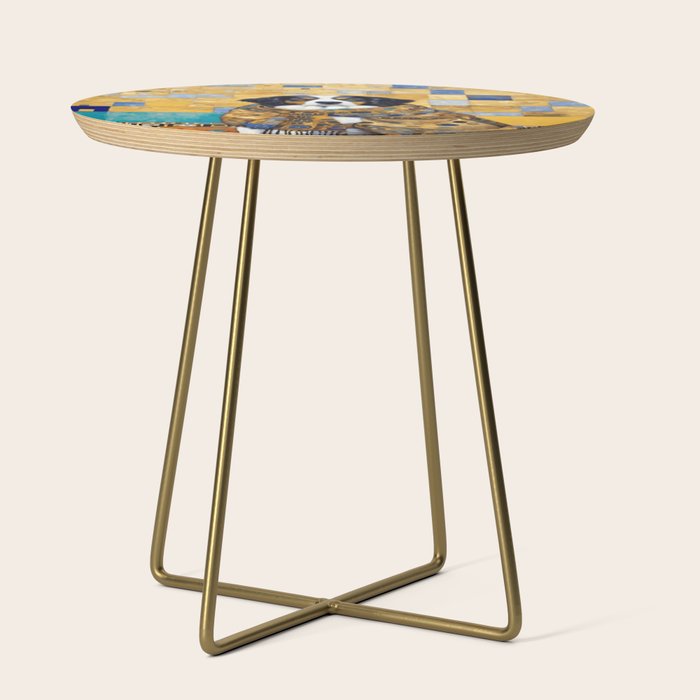 Klimt Dog with Colorful Shawl Side Table Gallery Image 1