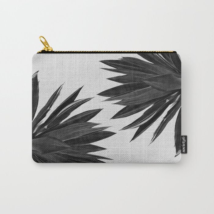 Agave Cactus Black & White Carry All Pouch Gallery Image 1