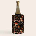 Dark Forest Magic Mushrooms Art Wine Chiller Gallery Image 2