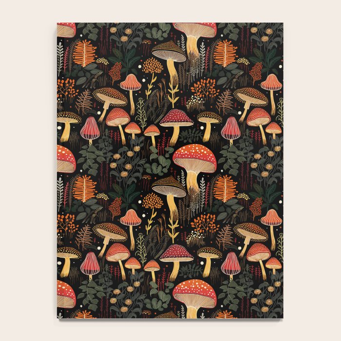Dark Forest Magic Mushrooms Art Notebook Gallery Image 4