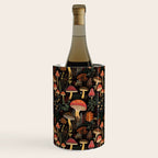 Dark Forest Magic Mushrooms Art Wine Chiller Gallery Image 1