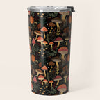 Dark Forest Magic Mushrooms Art Travel Mug Gallery Image 2