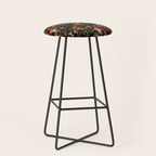 Dark Forest Magic Mushrooms Art Stool Gallery Image 1