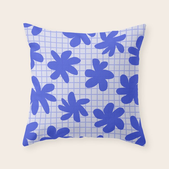 Playful Flowers #2 Throw Pillow Gallery Image 6
