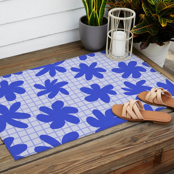 Playful Flowers #2 Outdoor Rug Gallery Image 2