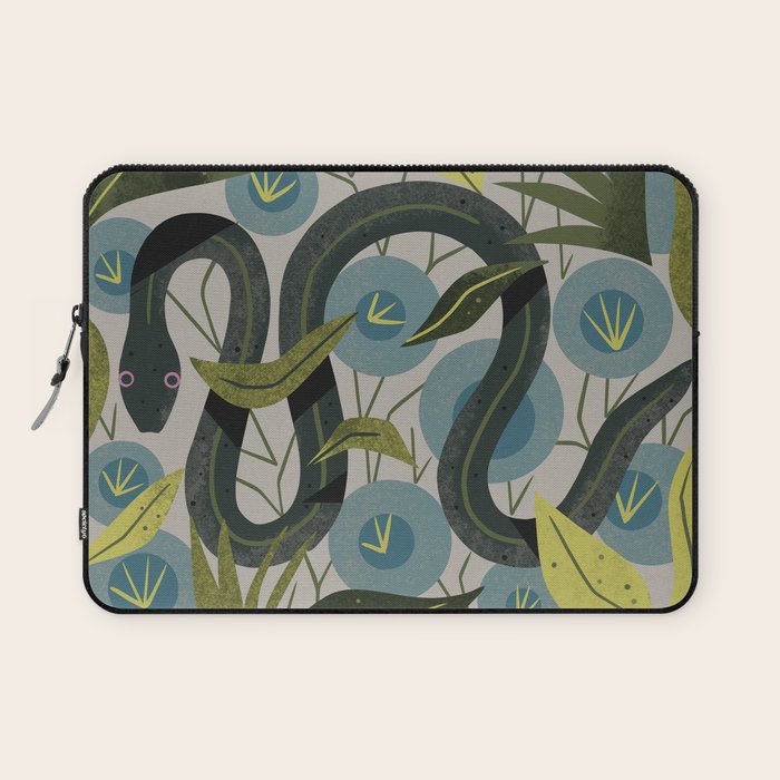 Floral Snake Laptop Sleeve Gallery Image 1
