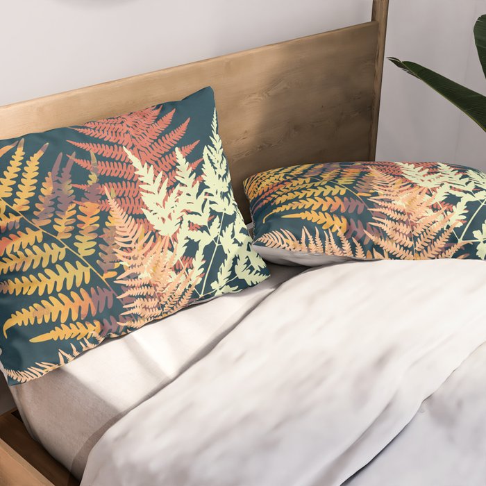 Autumn Fern Pillow Sham Gallery Image 2