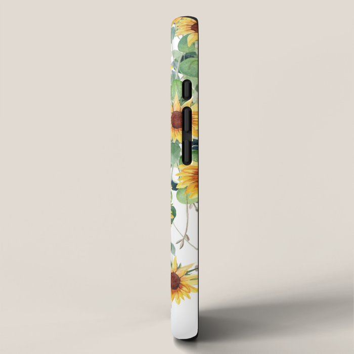 Sunflowers and Eucalyptus Garland  iPhone Case Gallery Image 2