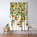 Sunflowers and Eucalyptus Garland  Window Curtain Gallery Image 5