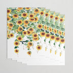 Sunflowers and Eucalyptus Garland  Wrapping Paper Gallery Image 3