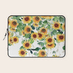 Sunflowers and Eucalyptus Garland  Laptop Sleeve Gallery Image 1