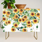Sunflowers and Eucalyptus Garland  Credenza Gallery Image 1