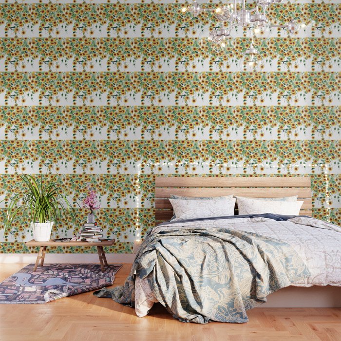 Sunflowers and Eucalyptus Garland  Wallpaper Gallery Image 3