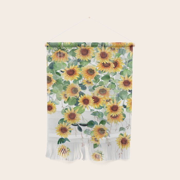 Sunflowers and Eucalyptus Garland  Wall Hanging Gallery Image 1