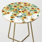 Sunflowers and Eucalyptus Garland  Side Table Gallery Image 2