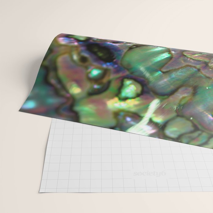 Oil Slick Abalone Mother Of Pearl Wrapping Paper Gallery Image 2