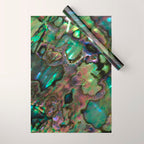 Oil Slick Abalone Mother Of Pearl Wrapping Paper Gallery Image 1