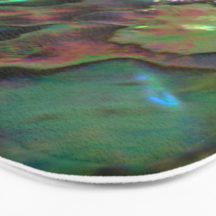 Oil Slick Abalone Mother Of Pearl Bath Mat Gallery Image 3