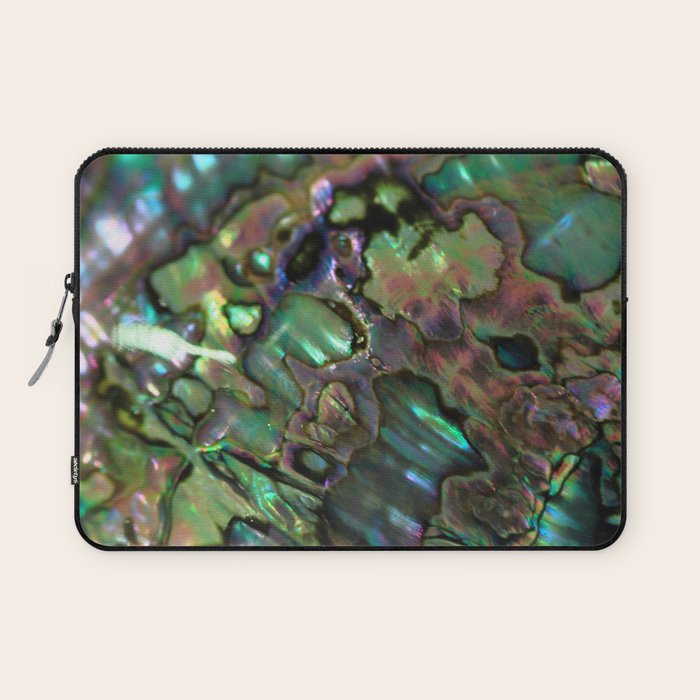 Oil Slick Abalone Mother Of Pearl Laptop Sleeve Gallery Image 1
