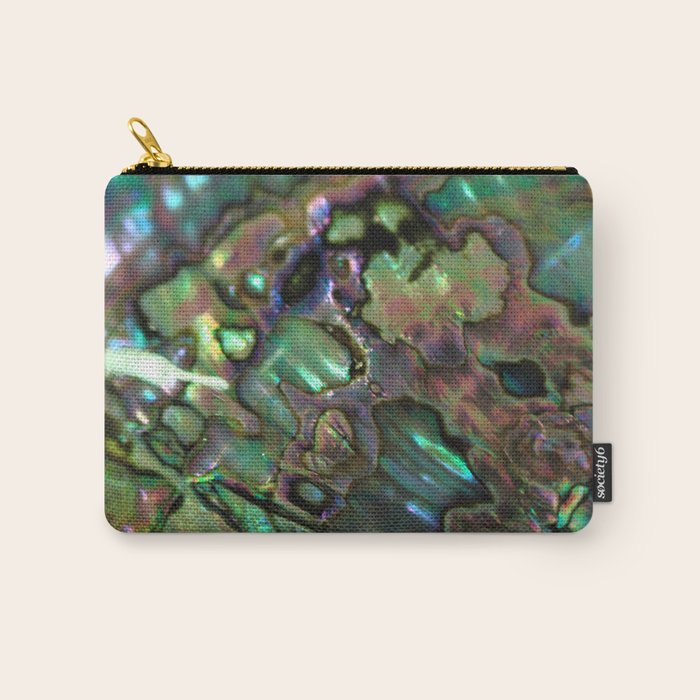 Oil Slick Abalone Mother Of Pearl Carry All Pouch Gallery Image 1