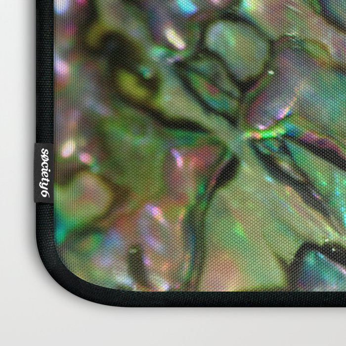 Oil Slick Abalone Mother Of Pearl Laptop Sleeve Gallery Image 3