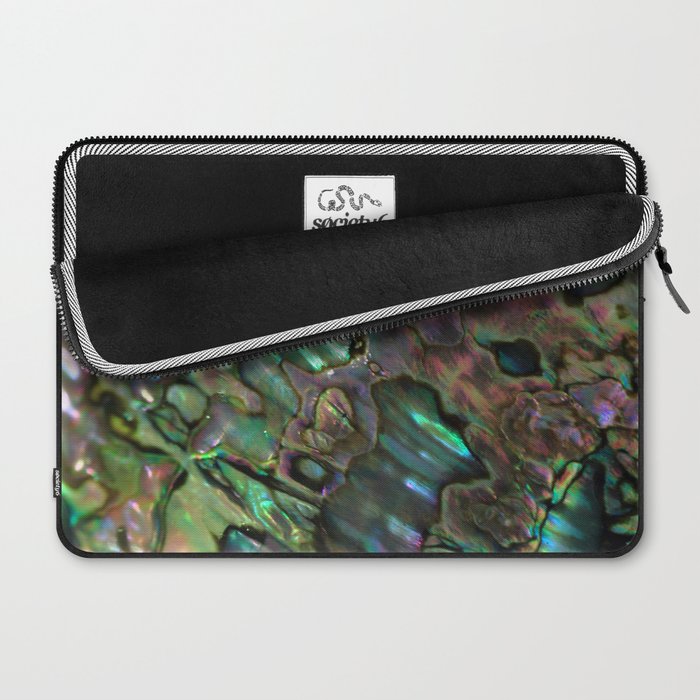 Oil Slick Abalone Mother Of Pearl Laptop Sleeve Gallery Image 2