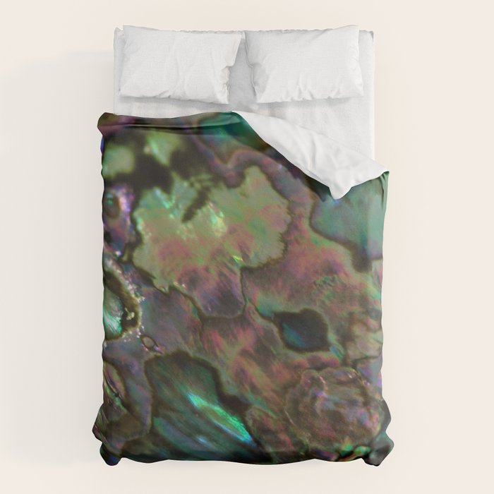 Oil Slick Abalone Mother Of Pearl Duvet Cover Gallery Image 6