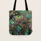 Oil Slick Abalone Mother Of Pearl Tote Bag Gallery Image 1
