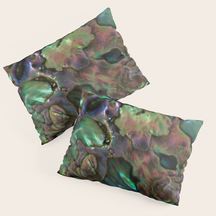 Oil Slick Abalone Mother Of Pearl Pillow Sham Gallery Image 1